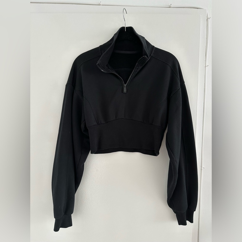 Alo Cropped 3/4 Sweatshirt